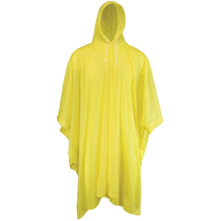 West Chester Protective Gear Protective Gear 50 In. x 80 In. Yellow Rain Poncho 49106/Y